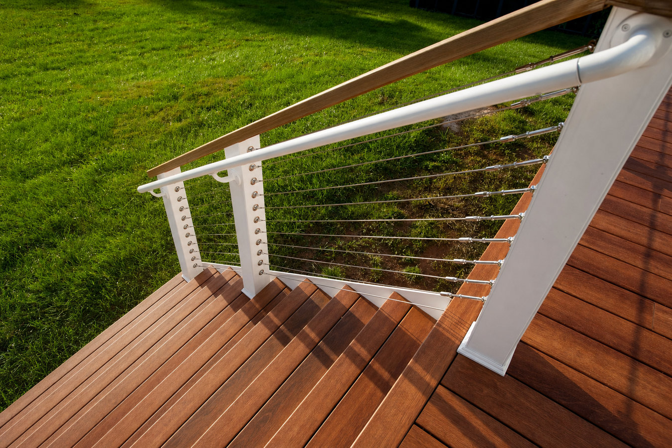 Deck railing installation